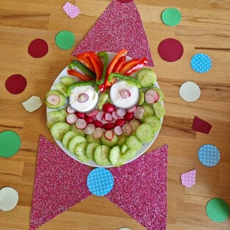 Clown aus Gemüse